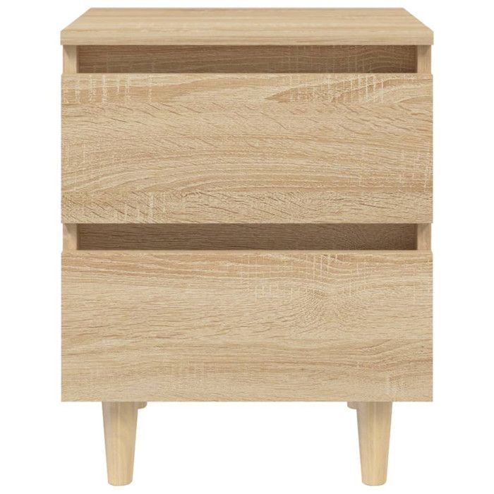 VidaXL Bedside Table with Pine Legs Sonoma Oak 40x35x50 Cm 805857