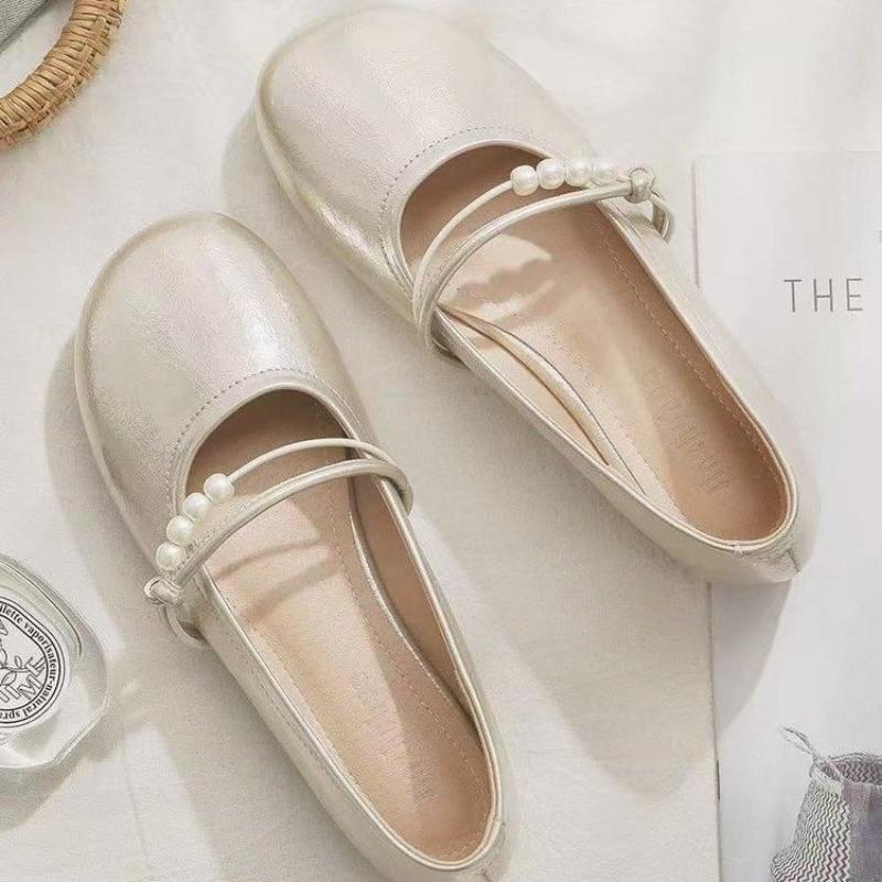 With skirt, light mouth single shoes, new autumn gentle outer wear soft-soled Mary Jane shoes for women