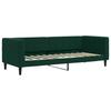 Daybed with Mattress Dark Green 80 X 200 Cm Velvet
