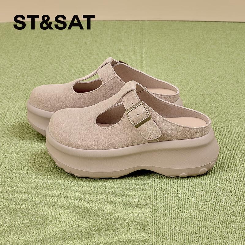 Saturday Women s Thick-Sole Covered-Toe Slippers 36