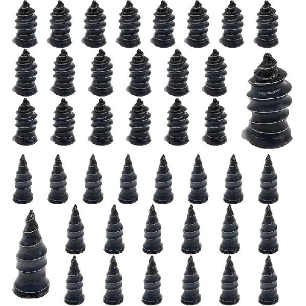60Pcs Tire Repair Rubber Nail, Rubber Screw Tire Plugs Self-Service Vacuum Tire Repair Nail Kit Tires Quick Puncture Repair Tools For Auto
