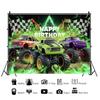 Monster Truck Themed Birthday Party Decorations, Backdrop for Boys, Cool Race Cars, Surprise Banner49