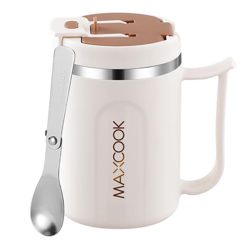 maxcook Isolierbecher aus Edelstahl mit Deckel