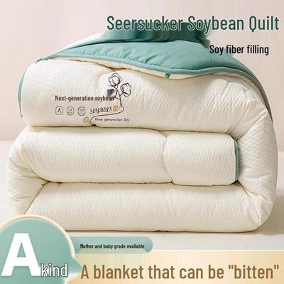 Thick Warm Soybean Fiber Quilt for Winter and Dormitory - Single/Double