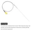 2025+K Type Thermocouple with Plug, Meter Temperature Sensor Probe -50 To 1100°C,3.3ft Wire 0.5x300mm
