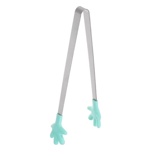 

uxcell Mini Food Tongs, 5.67 Hand-Shaped Stainless Steel with Silicone Tips, Small Cooking Tongs, Kitchen Food Tongs, Serving Tongs for Cooking, Gril