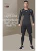 Men's Winter Thermal Velvet Underwear Suit - Thick, Cold-Proof, for Running and Sports.
