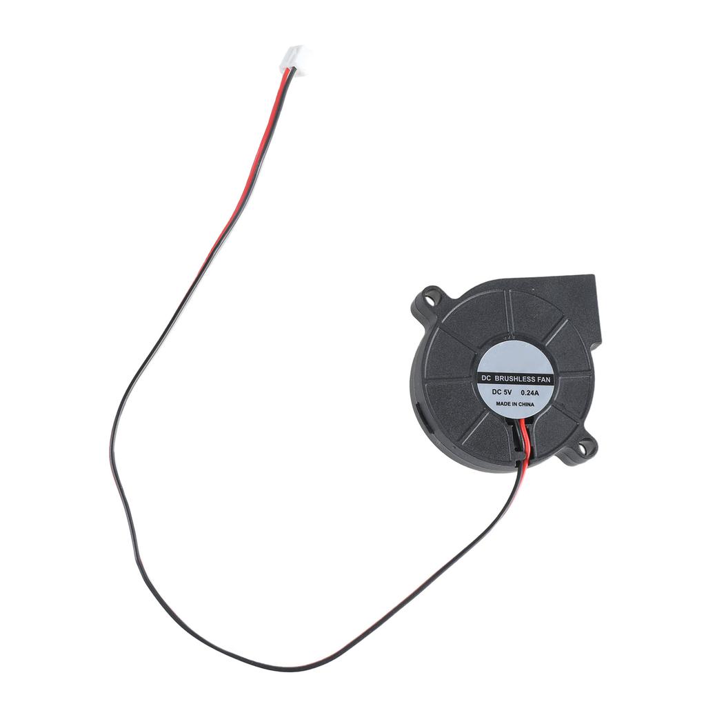 Wentylator dmuchawy powietrza 5015 5V/3000RPM 12V/5500RPM 24V/4000RPM do drukarek 3D, laptopów, komputerów, łożysko olejowe, przewód 28cm