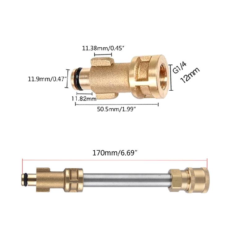 Anti-corrosion Pressure Washer Gun Adapter High Pressure Connections Accessories