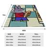 Trotro Collage Cute Cartoon Blanket Portable Fleece Sofa Throw Blanket for Couch Bedding Travel Throws Bedspread Quilt