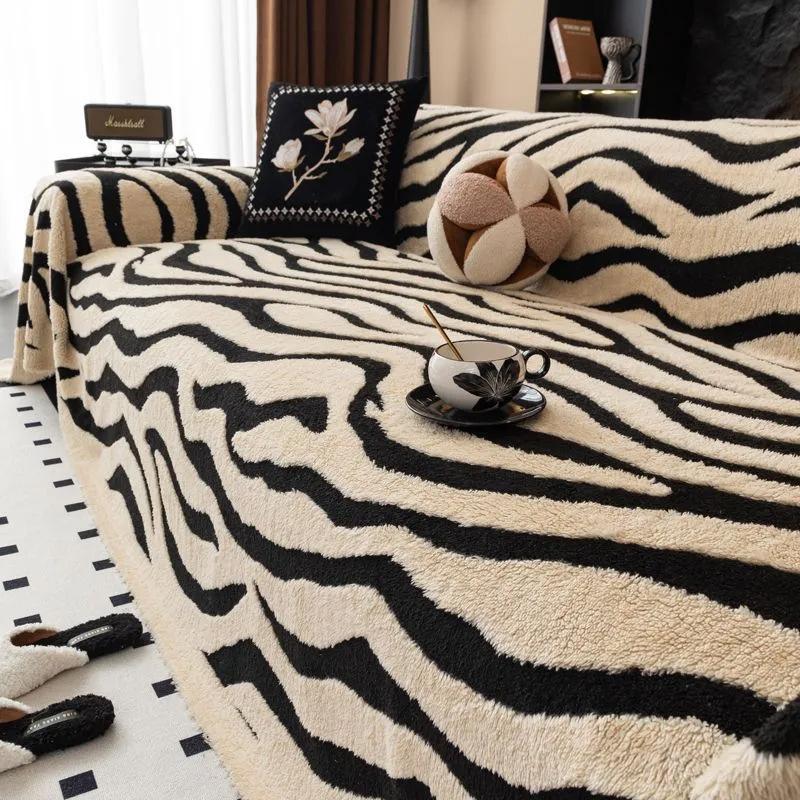 Sofa Throw All-Season Plush Style   Zebra