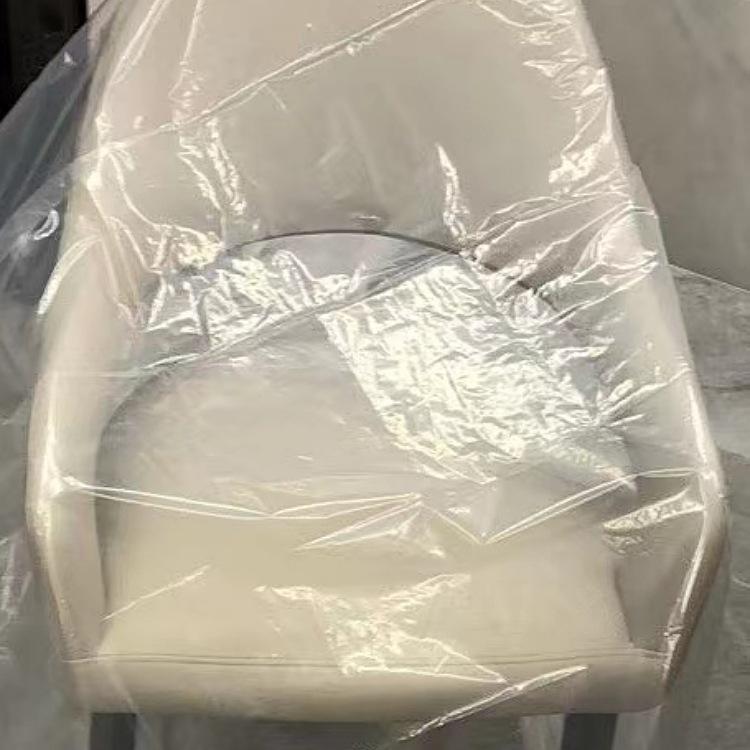 Transparent Dustproof Chair Cover Set for Home, Hotel, or Office - Protective Plastic Bag and Towel Cloth 