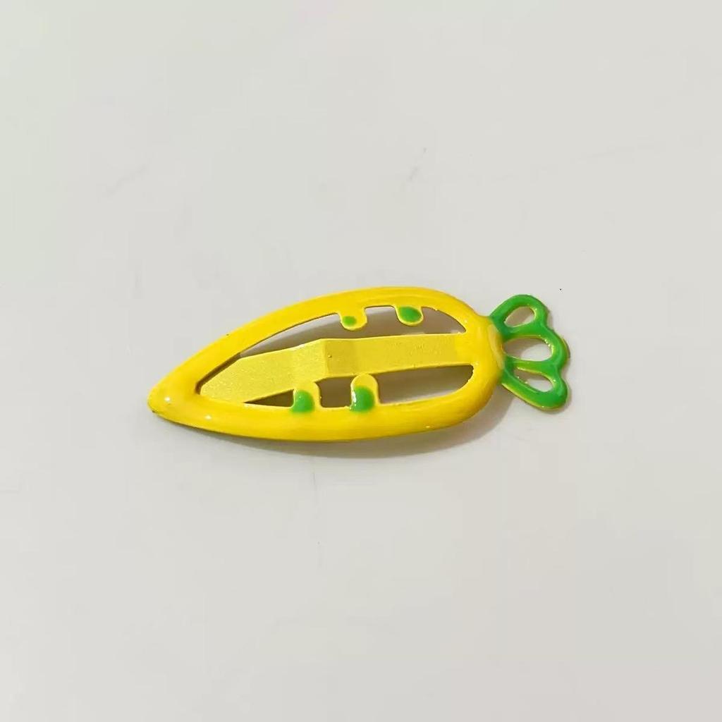 Cute Cartoon Carrot Hair Clip for Little Girls - Gentle On Hair, Colorful Dopamine Design