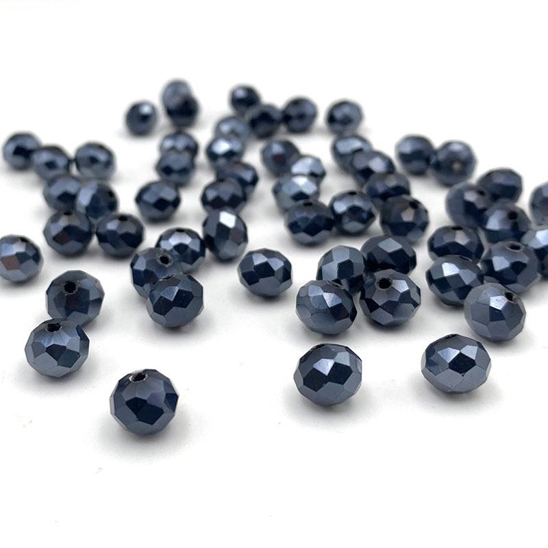 2/3/4/6/8mm Faceted Crystal Beads Bulk Pack - Glass Beads for DIY Bracelets Hairpin Loose Spacer Beads for Jewelry Making