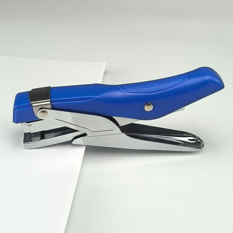 Ручной металлический степлер 24/6 со скобоудалителем синий