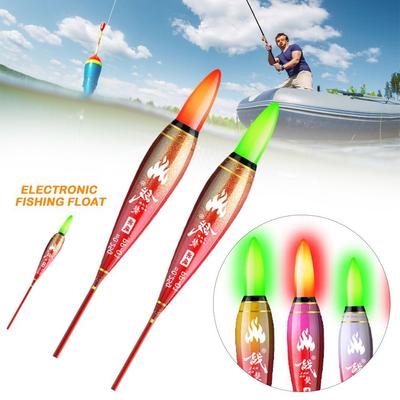 Electronic Fishing Float Light Float Eye-catching Rock Fishing Floats Green Light Indicator Bobbers Long Tail Night Fishing