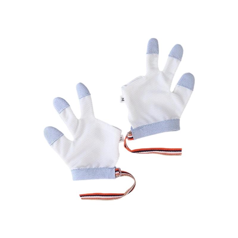 Baby Bijtbestendige Handschoenen Voorkomen Handkauwen Beschermend Ademend Ontwerp Comfort voor Pasgeborenen Peuter