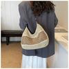 Fashion Weave Tote Bag Large Capacity Summer Beach Straw Handbag Sweet Bohemian Shoulder Bag  Girls