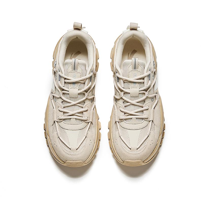 Anta Comfortable Versatile Non-Slip Wear-Resistant Low-Top Casual Shoes Men Sneaker Off-White 112438858-6