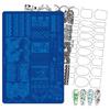Home Manicure Nail Stamping Plate with Etched Metal Nail Art Templates, Reusable Nail Art Tool for Precise Pattern Transfer