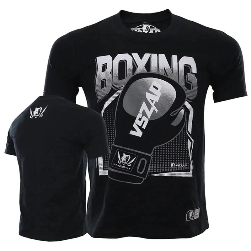 Laoxu Zomer ademende Combat Boks Training Kleding Muay Thai Heren T-shirt Korte Mouw Losse Top Casual Snel Drogend T-shirt 6XL L