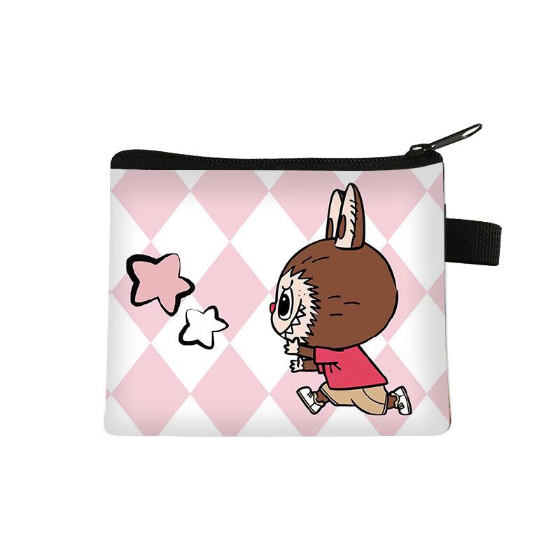 New Labubu Children's Coin Purse Student Cartoon Bag Trendy Mini Storage Bag