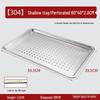 Rectangular 304 Stainless Steel Perforated Steamer Tray