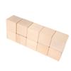 10Pcs Unfinished Wooden Blocks 4cm Smooth Durable Sturdy Uniform Size Small Wood Cubes for Crafts DIY Home Decor