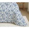 Pack complet housse de couette réversible pour lit 180 x 200 cm "King size" Bérengère bleu