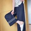 Korean Wide-leg Women Summer Thin New High-waisted Loose Petite Lace Straight Pants