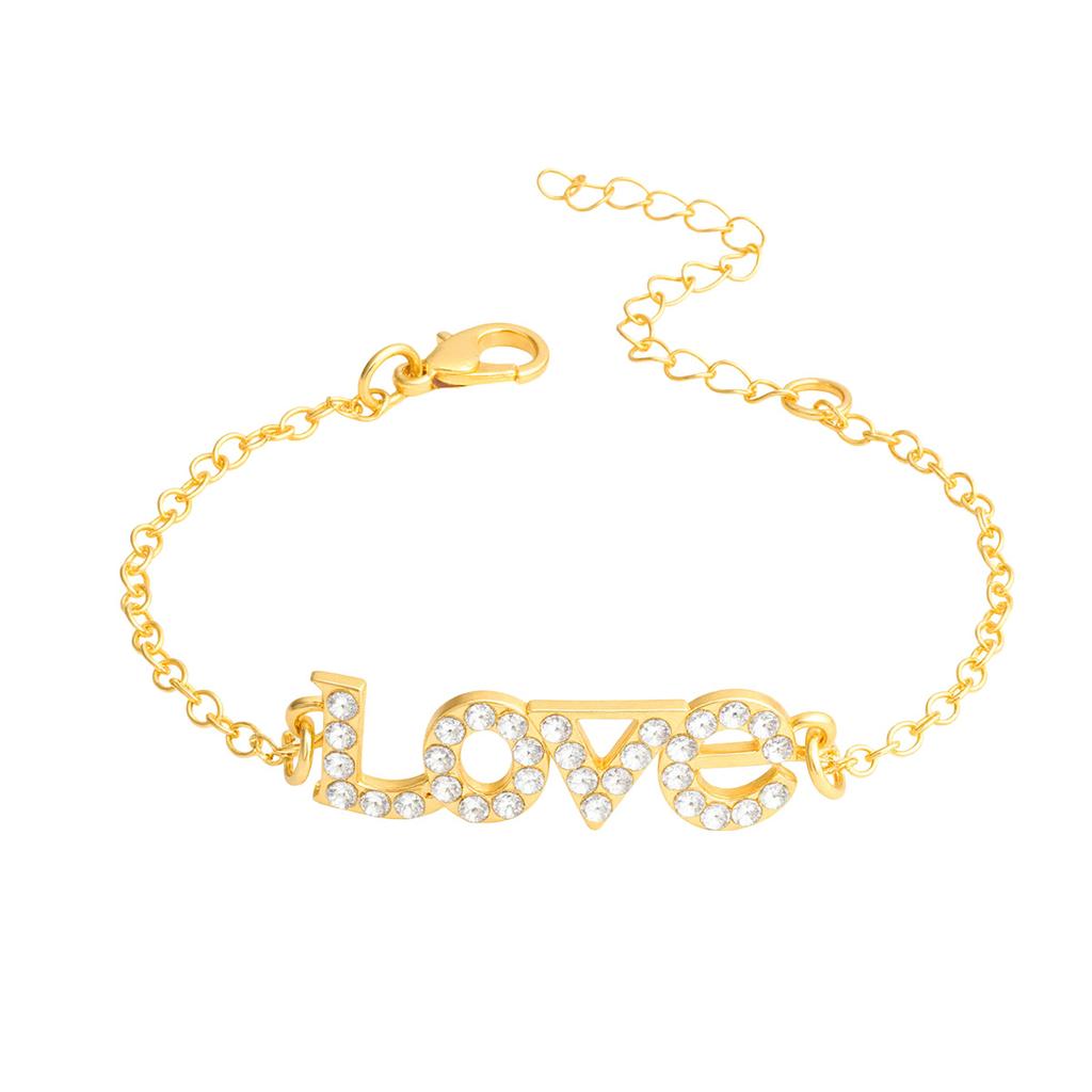 Stylish LOVE Letter Bracelet For Women Trendy Personalized Versatile Fashion Jewelry Accessory
