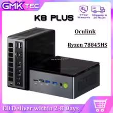 GMKtec-Mini PC K8 Plus Ryzen 7 8845HS, Ordinateur Gamer,Windows11Pro,DDR5, 5600Mhz,PCIe 4.0,Nvme, SSD, WiFi6, BT Stimule Mini PC