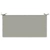 Seat Cushion SOEST 100percent  Polyester Gray 120 X 80 X 10 Cm