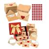 30/60 Stück Mini-Liebesbotschaften DIY Kleine Karten Herz-Aufkleber Liebesbotschaft mit Umschlägen Valentinstag Romantisch