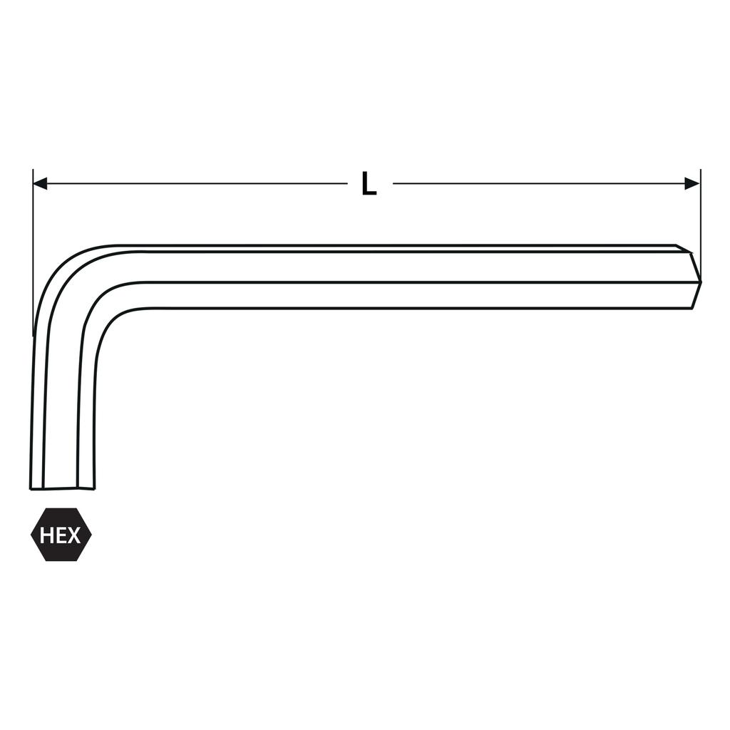 Short Allen Keys 1.5-10 9 Pieces