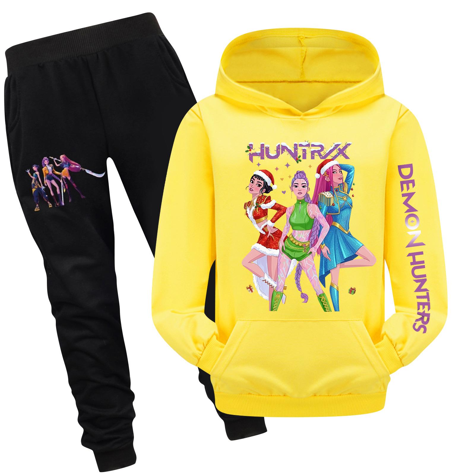 

Детский худи и брюки, двухпредметный спортивный костюм, комплект свитшота с длинным рукавом и принтом 170