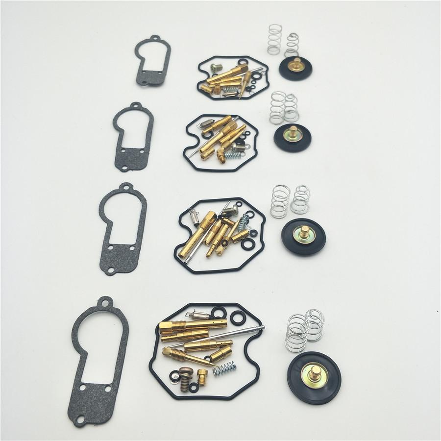 4 Set Carburetor Repair Kit with Air Cut Off Valve Jets Fit For Honda CB650 1980