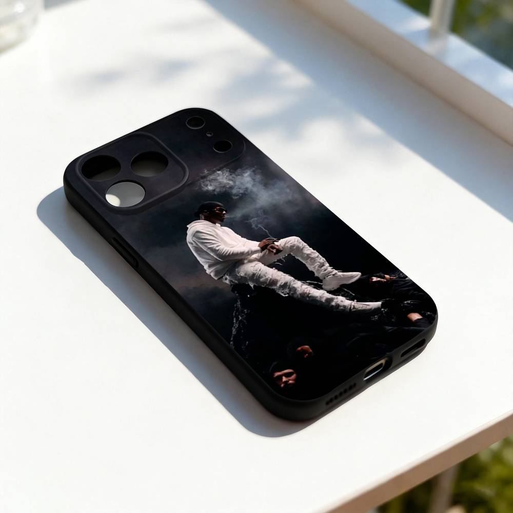 Diamant Noir W-Werenoi Handyhülle Für iPhone 11,12,13,14,15,16,17,Pro,Max,Plus,E,SE4,Air,Mini Schwarze Weiche Hülle