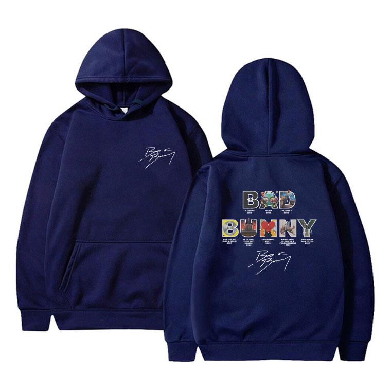 Rapper Bad Bunny Hoodie DeBi TiRAR MaS FOToS DTMF Graphic Sweatshirt Male Casual Oversized Hoodies Men Women Hip Hop Pullover