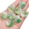 5pcs [22x25mm] Three-dimensional Lotus Leaf Beads Transparent Half-Color Lotus Leaf  Glass Accessories DIY Handmade