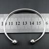 New Fashion Accessories Can Be Freely Diy Open Ball Head Fine Polishing With Thread Waterproof Metal Stainless Steel Bracelet