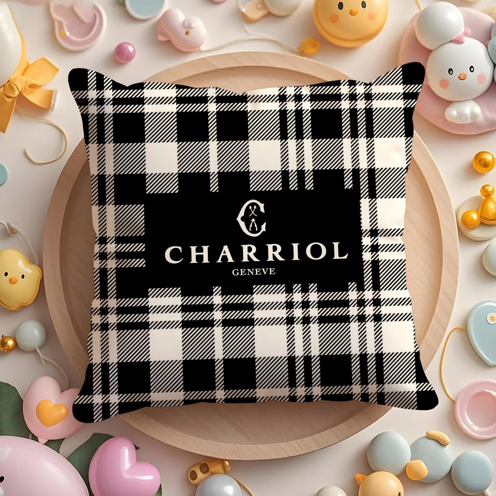 French C-Charriol Cushion Cover Home & Car Multi-Scene Pillow Cover - Reversible, Soft & Durable for Daily Use