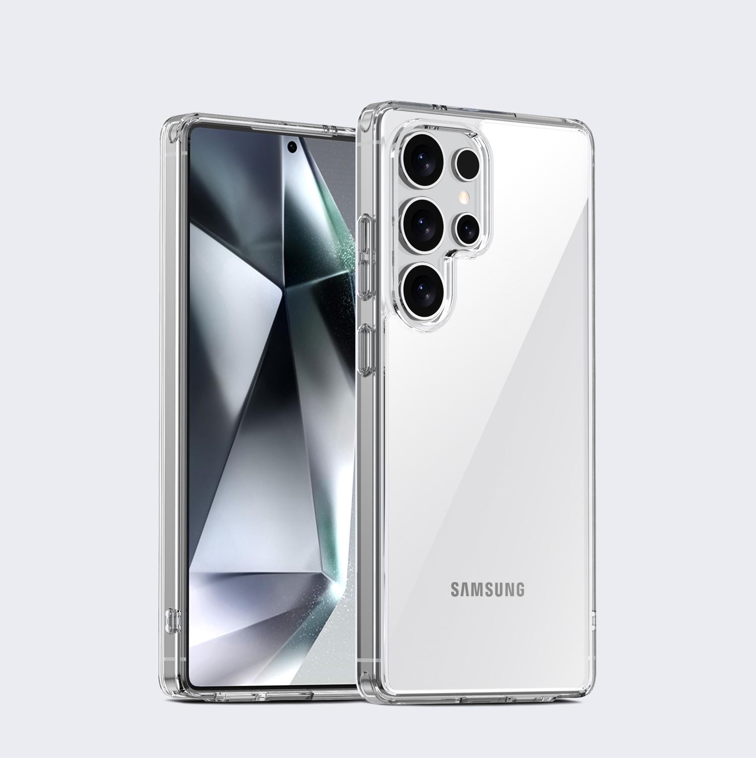 

Новая модель, подходит для чехла для мобильного телефона Samsung S25 Ultra, прозрачный, противоударный, защитный чехол для SamsungS25, ТПУ, ПК S25Ultra