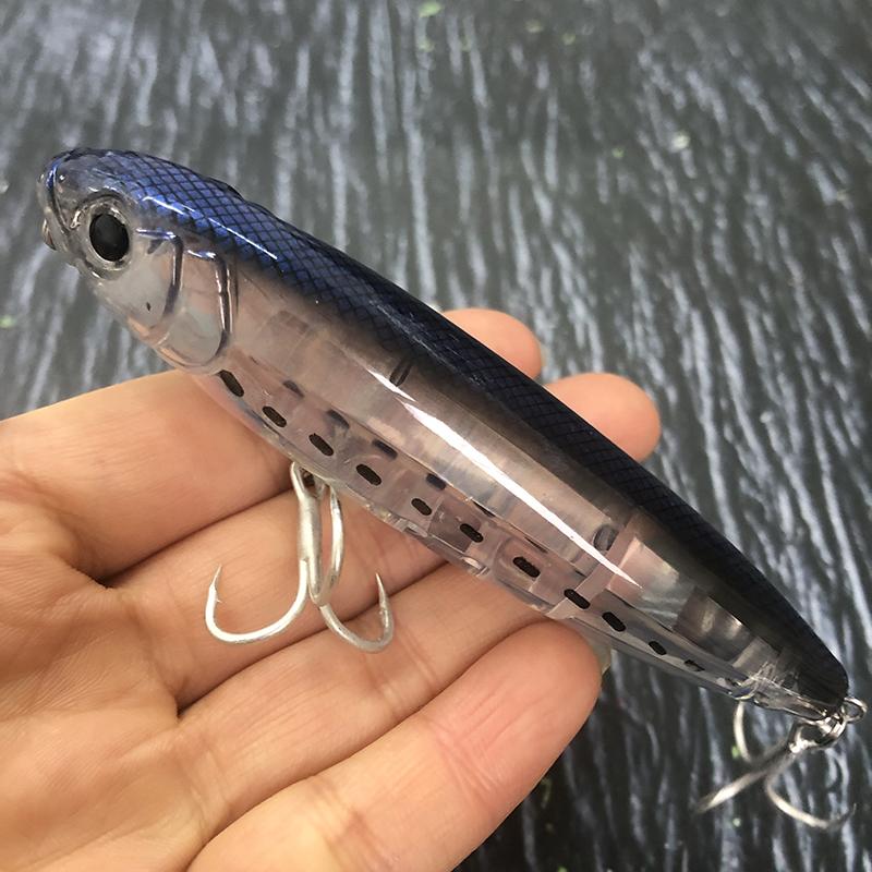 17g Surface Pencil Fishing Lures Walk the Dog Floating Wobbler Laser Artificial Bait for Trout Bass Top Water Swimbait Equipment