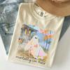 Comfort Colors® Mentally I'm Here Ghost Shirt, Cute Fall Ghost Tee, Autumn Graphic T-Shirt, Halloween Gift, Cozy Pumpkin Season Shirt
