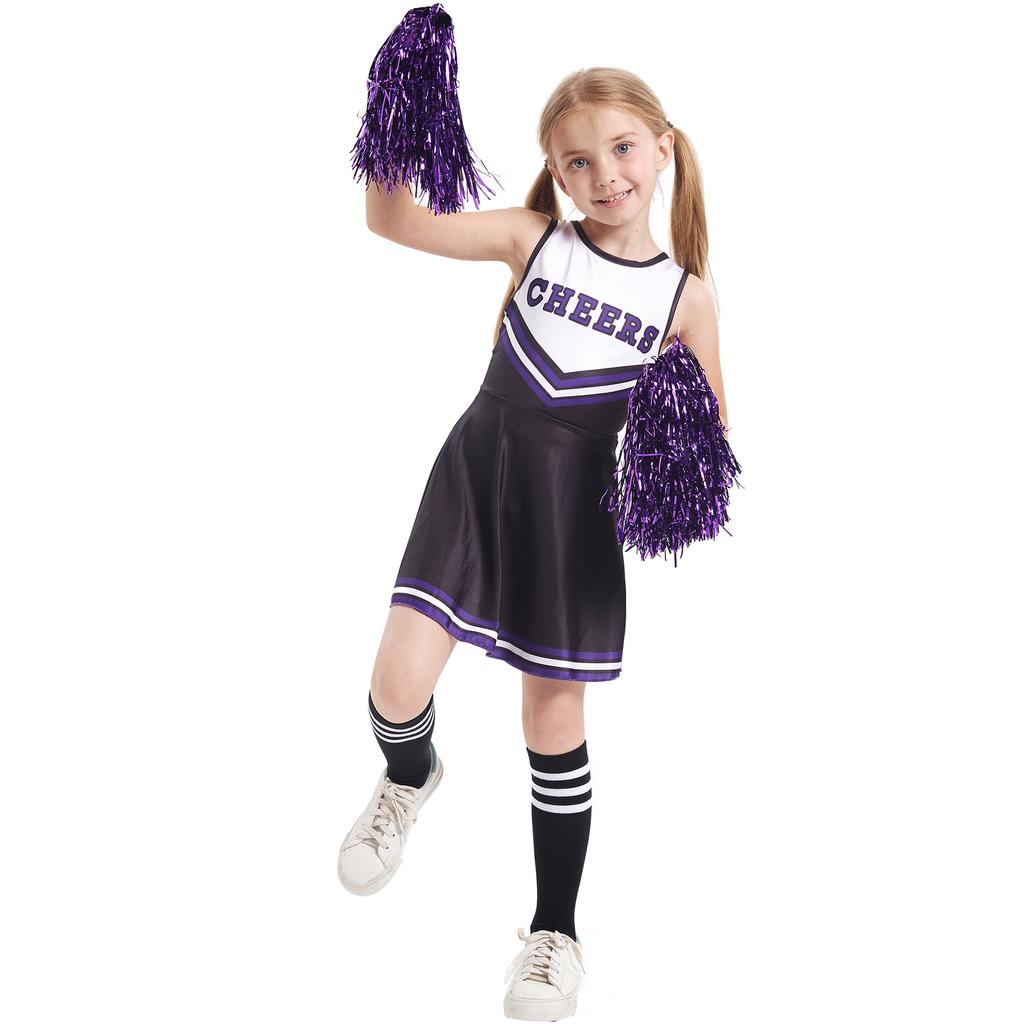 Children's cheerleading costumes, kindergarten baby girl cheerleading costumes, stage performance school cheerleading costumes