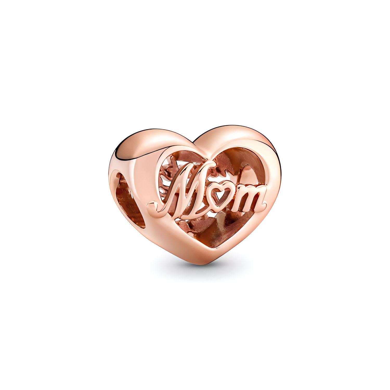 Pandora Moments Fashionable Exquisite Trendy Heart Shaped Charm Women Charm Rose-Gold 781451C00 Rose Gold,F