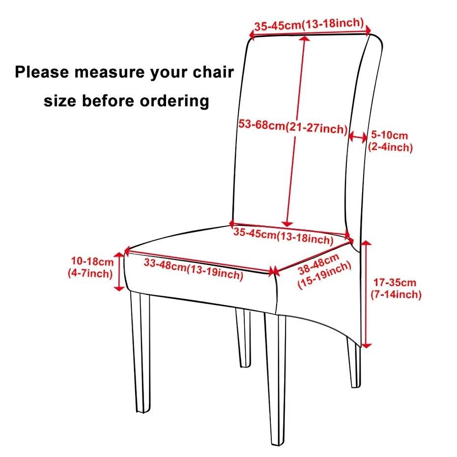 1PC Soft Velvet Chair Cover Solid Color Elastic Dining Chair Covers Winter Warm Seat Slipcovers Home Hotel Wedding Banquet Party