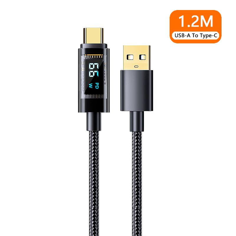 VAORLO светодиодный дисплей Кабель для быстрой зарядки 100 Вт Super Charge USB-C PD-C — фото 9