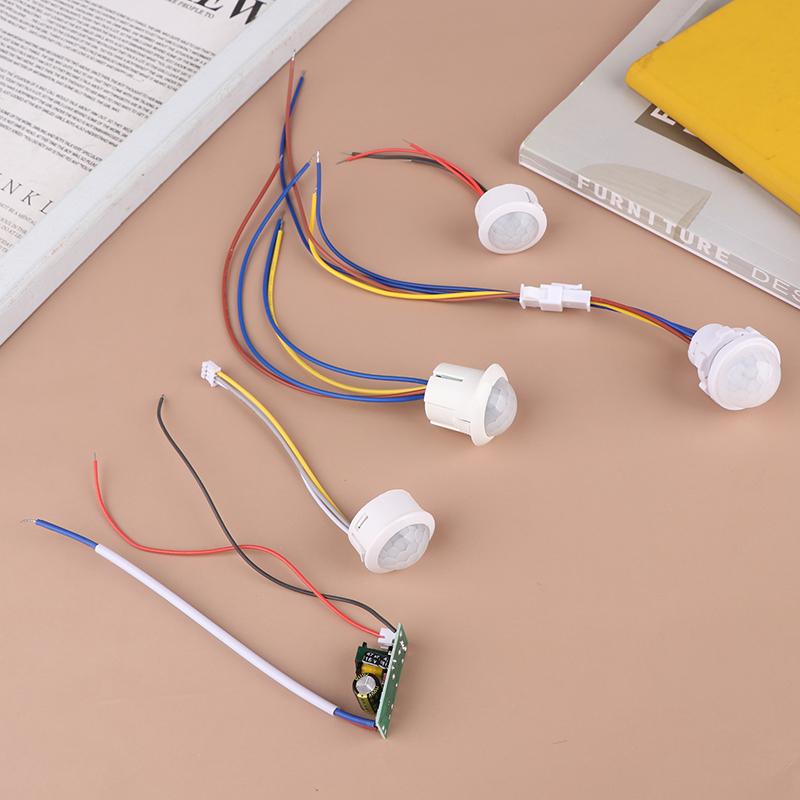 Led Pir No Adjustable Delay Human Body Infrared Detector Ir Infrared Motion Sensor Light Switch For Home Ac110-240V Dc 12V-24V